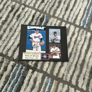 - Nolan Ryan signed photo Texas Rangers